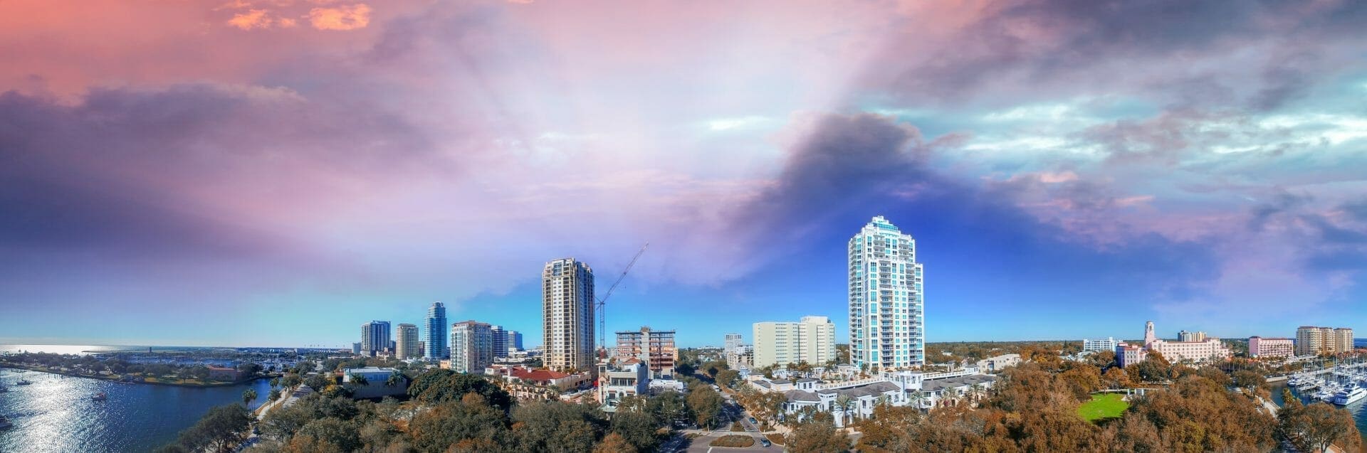 A view of the city being served by the best dry cleaning delivery service in tampa fl