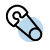 Blue and black abstract logo featuring a stylized circle with diagonal lines intersecting through it.